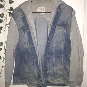Zara Jean vest/grey hoodie combo